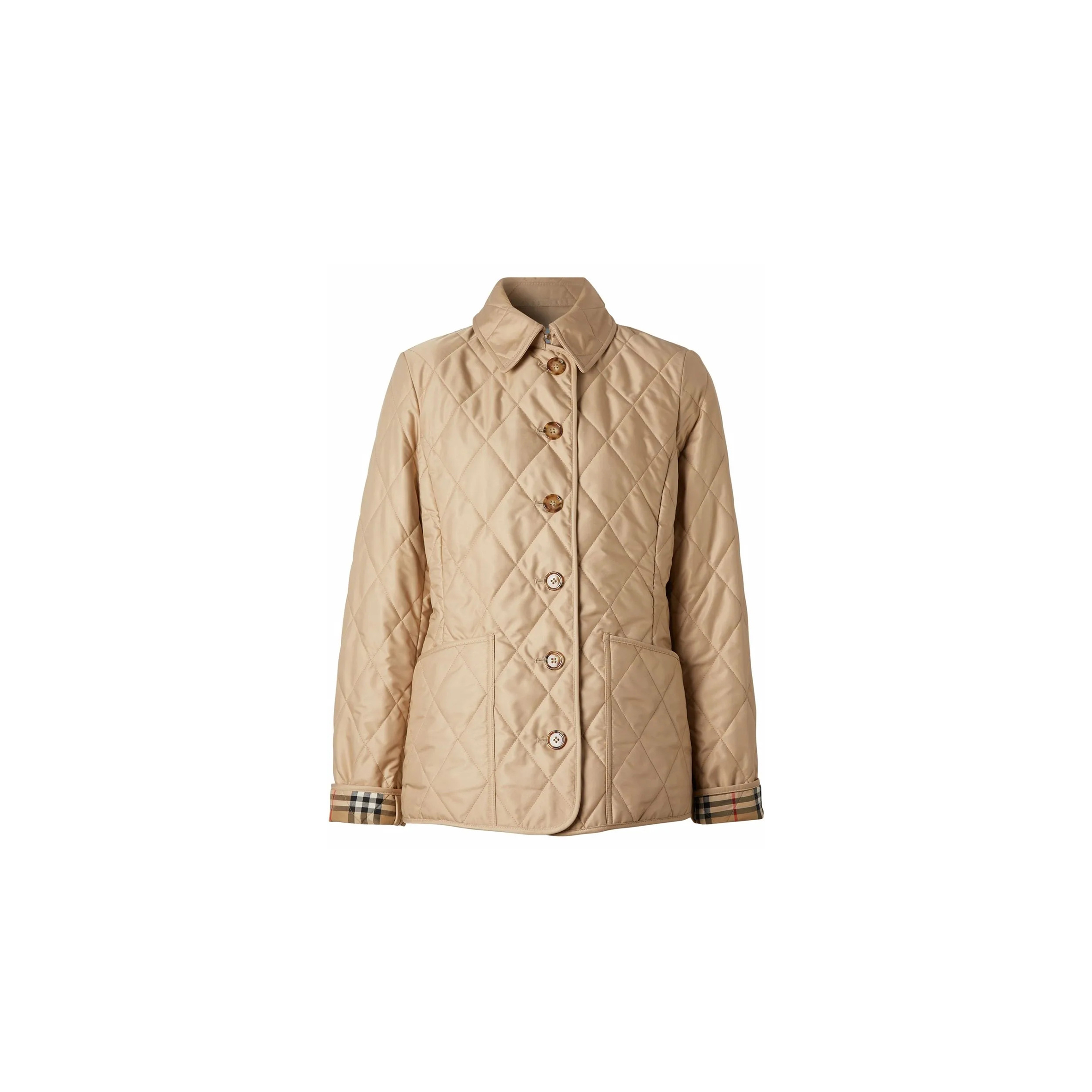 BURBERRY DIAMOND PATTERNED QUILTED JACKET